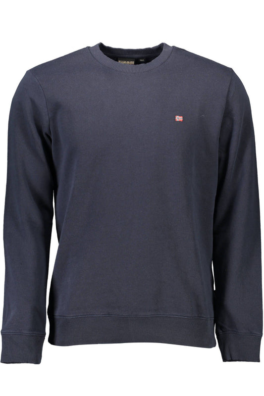 Blue Organic Cotton Men Sweater