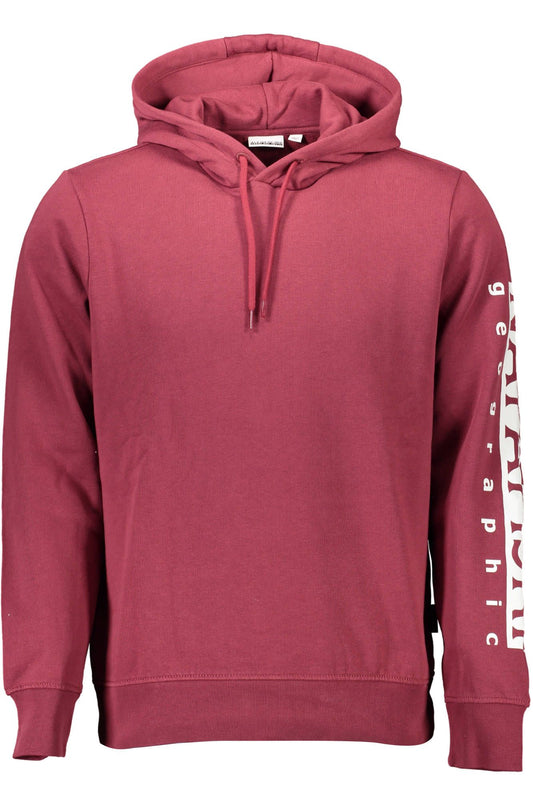 Red Cotton Men Sweater