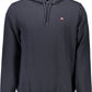 Blue Cotton Men Sweater