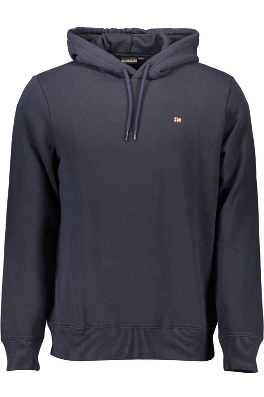 Blue Cotton Men Sweater