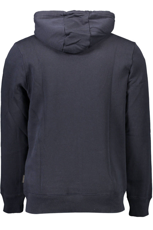 Blue Cotton Men Sweater