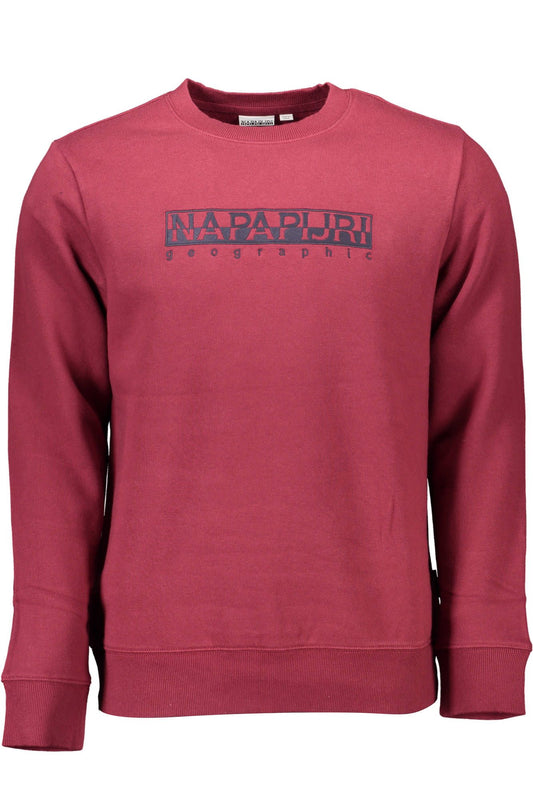 Red Organic Cotton Men Sweater