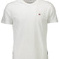 White Cotton Men T-Shirt