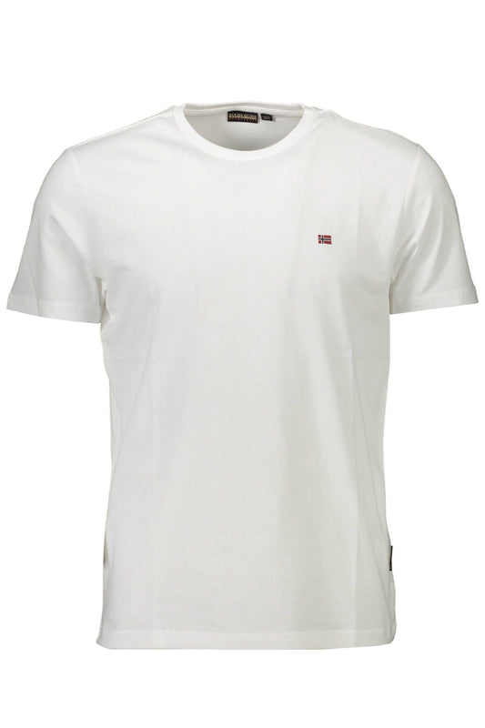 White Cotton Men T-Shirt