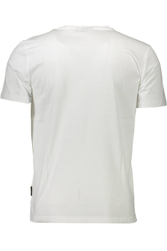 White Cotton Men T-Shirt