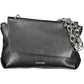 Black Polyurethane Women Handbag