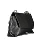 Black Polyurethane Women Handbag