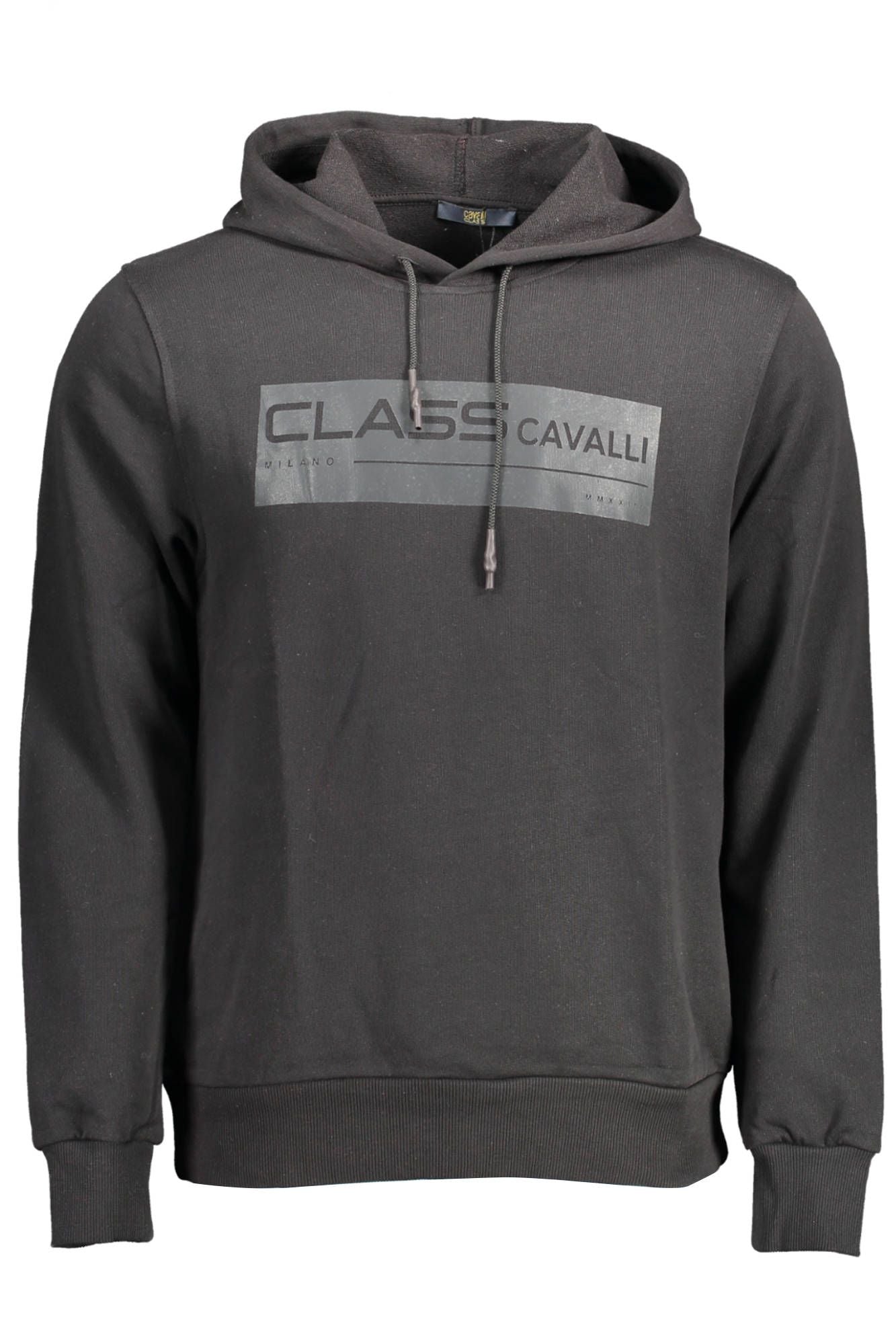 Black Cotton Men Sweater