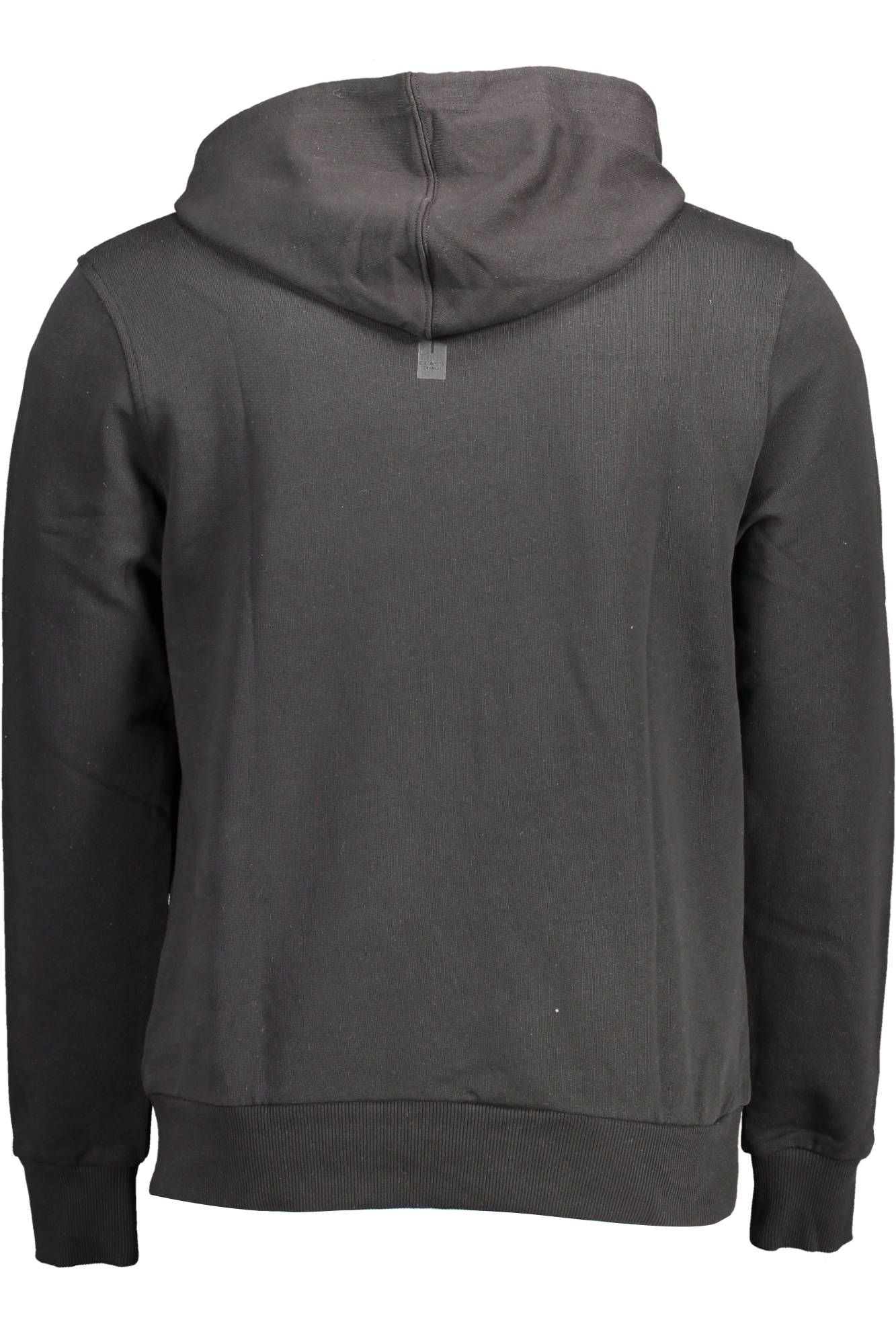 Black Cotton Men Sweater