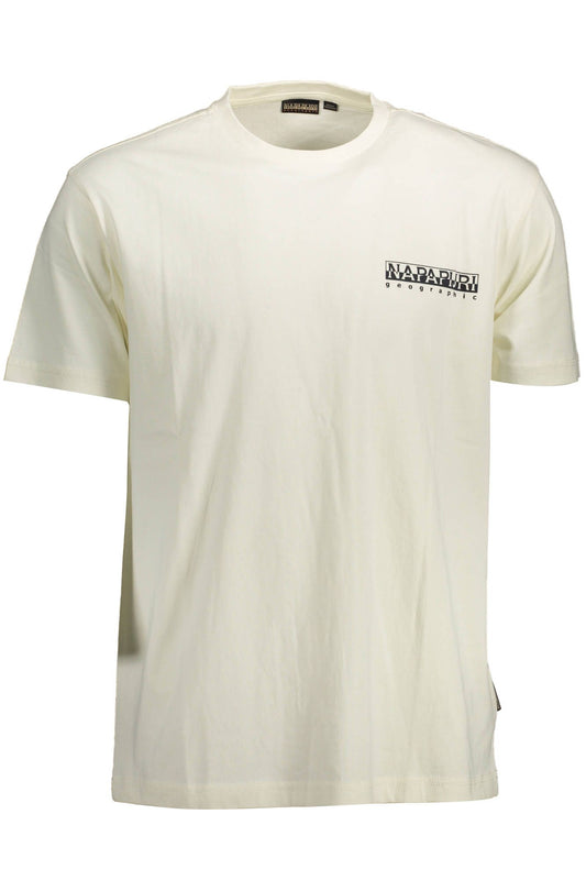 White Cotton Men T-Shirt