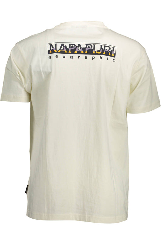 White Cotton Men T-Shirt