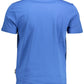 Blue Cotton Men T-Shirt