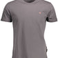 Gray Cotton Men T-Shirt