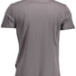 Gray Cotton Men T-Shirt