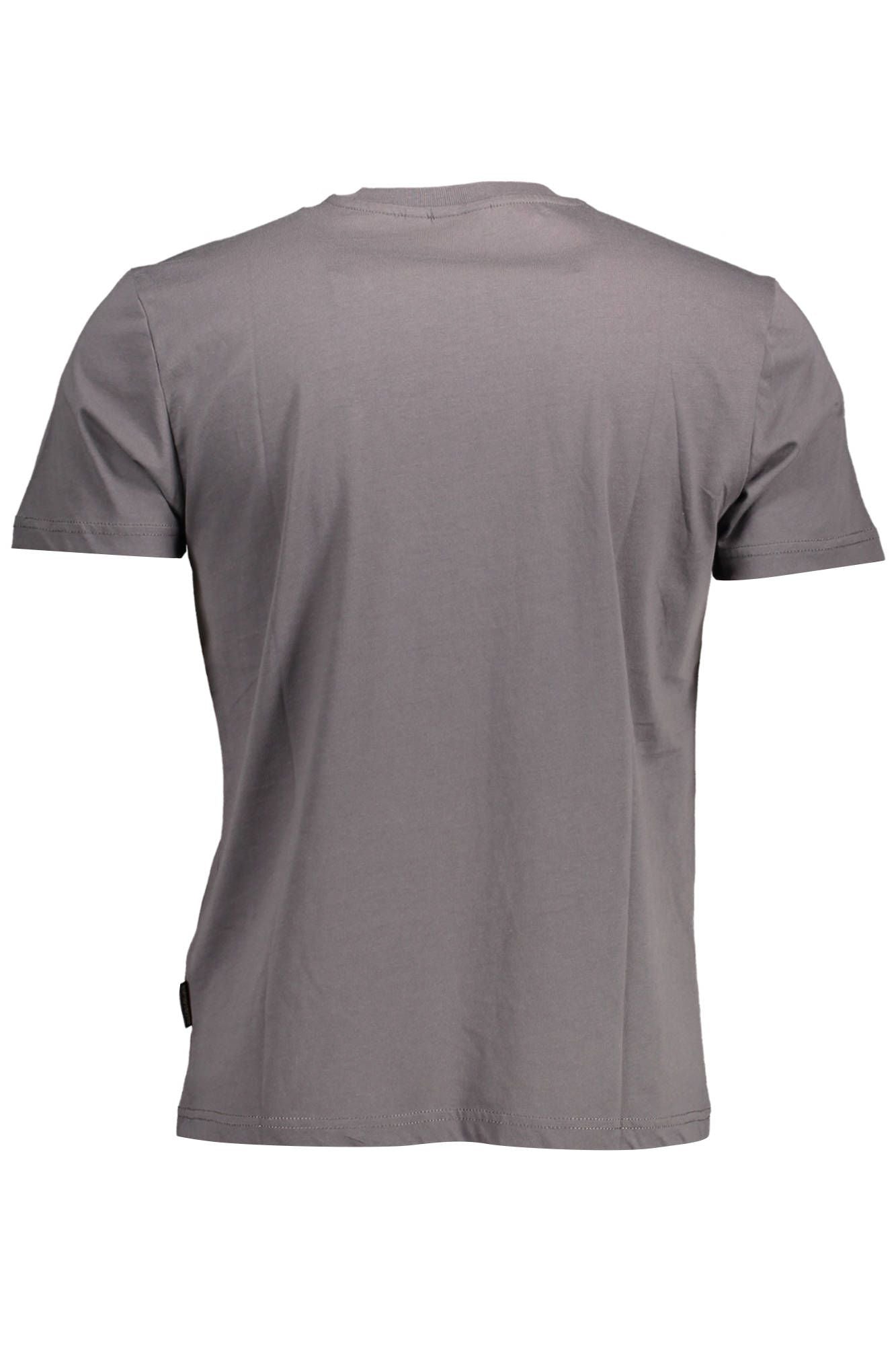 Gray Cotton Men T-Shirt
