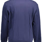 Blue Cotton Men Sweater