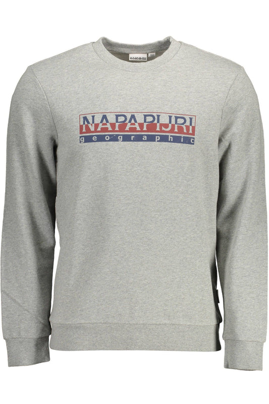 Gray Cotton Men Sweater