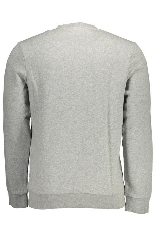 Gray Cotton Men Sweater