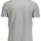 Gray Cotton Men Polo