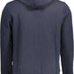 Blue Cotton Men Sweater
