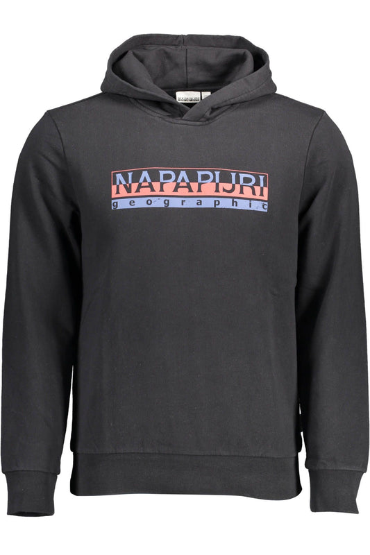 Black Cotton Men Sweater