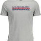 Gray Cotton Men T-Shirt