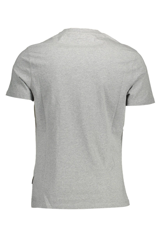 Gray Cotton Men T-Shirt