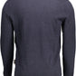 Blue Cotton Men Sweater