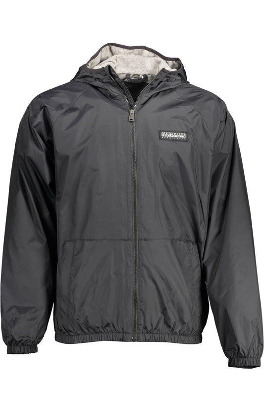 Black Polyamide Men Jacket