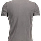 "Gray Cotton Men Polo Shirt"