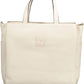 White Polyethylene Women Handbag