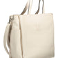 White Polyethylene Women Handbag