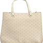 Beige PVC Women Handbag