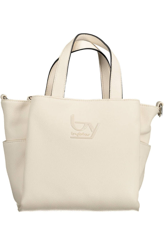 White Polyurethane Women Handbag