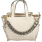 White Polyurethane Women Handbag