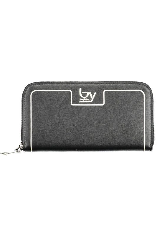 Black Polyurethane Women Wallet