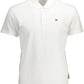 White Cotton Men Polo Shirt