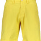 Yellow Cotton Men Bermuda