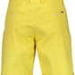 Yellow Cotton Men Bermuda