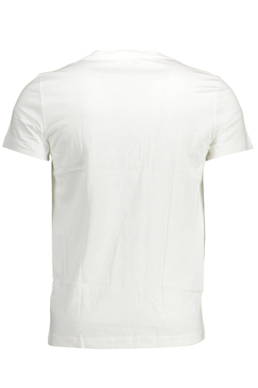 White Cotton Men T-Shirt