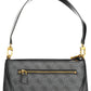 Black Polyurethane Women Handbag