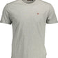 Gray Cotton Men T-Shirt