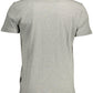 Gray Cotton Men T-Shirt