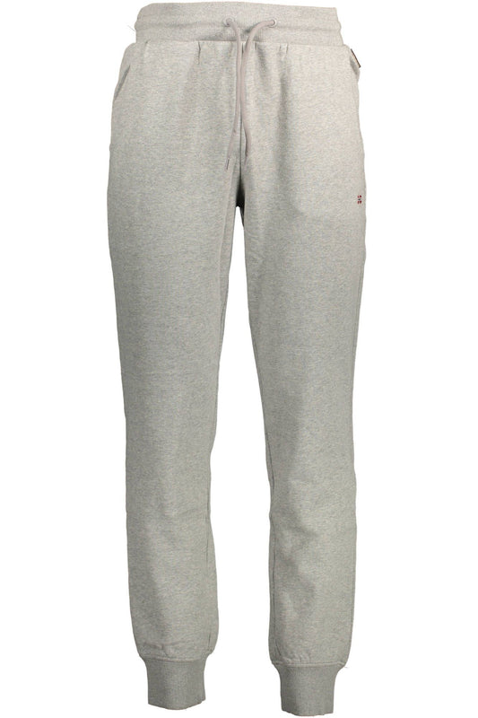Gray Cotton Men Sports Trousers