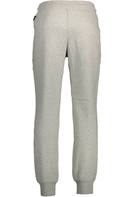 Gray Cotton Men Sports Trousers