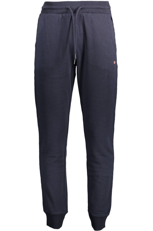 Blue Cotton Men Pant