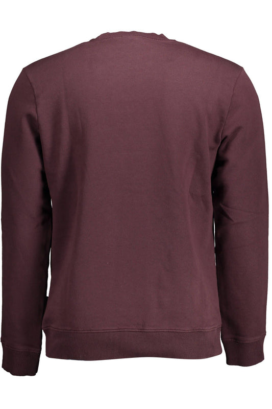 Purple Cotton Men Sweater