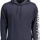 Blue Cotton Men Sweater