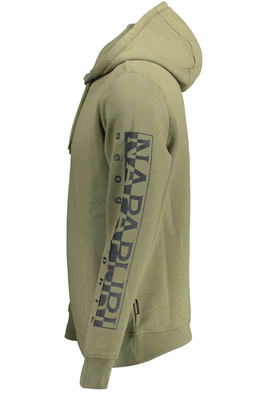 Green Cotton Mens Sweater
