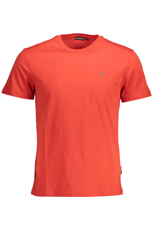 Red Cotton Men T-Shirt